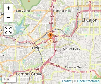 Map of Warren-walker School-la Mesa
