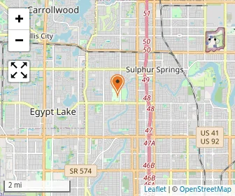 Map of Lowry Park Zoo-zoo School