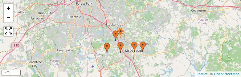 Related schools map