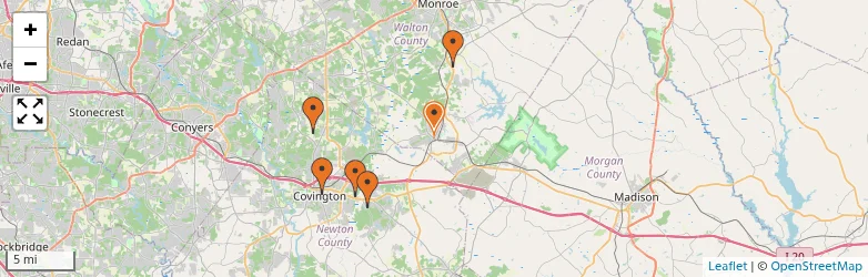Related schools map