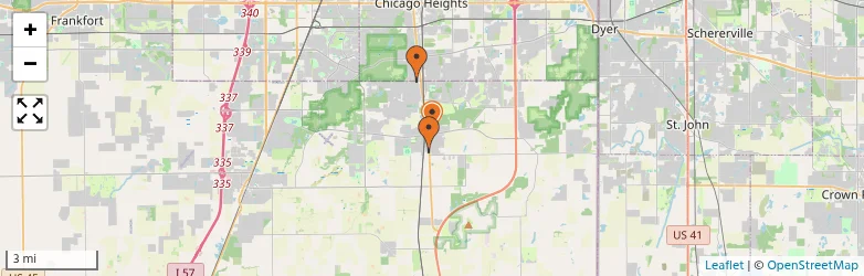 Related schools map