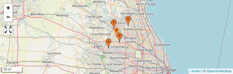 Related schools map