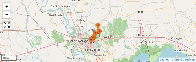 Related schools map