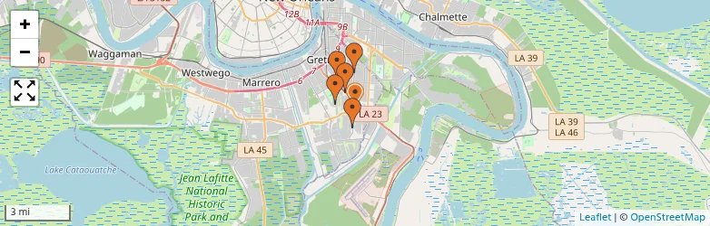 Related schools map