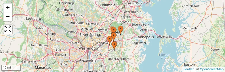 Related schools map