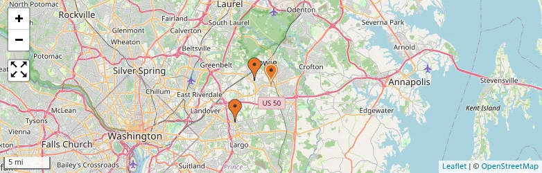 Related schools map