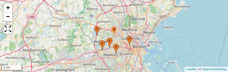 Related schools map