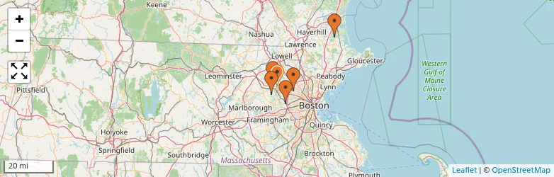 Related schools map