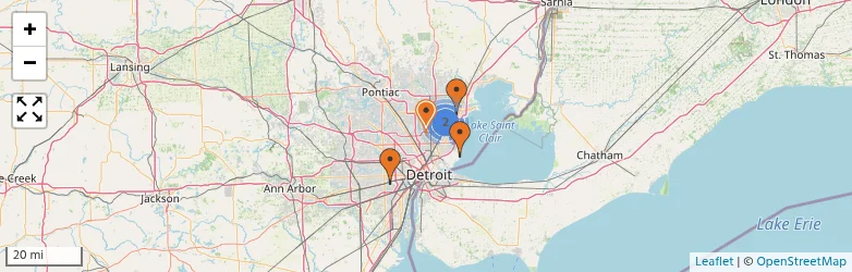 Related schools map