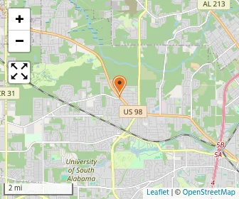 Map of Moffett Road Baptist Child Development Center