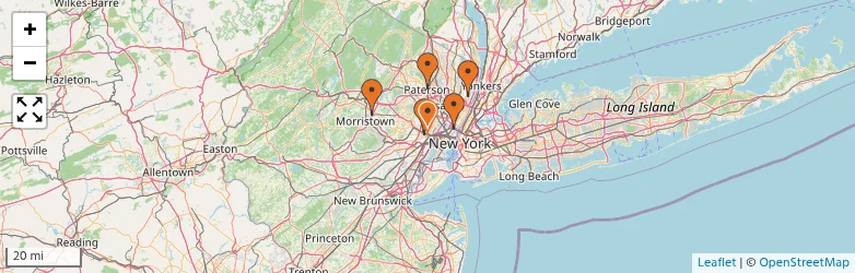 Related schools map