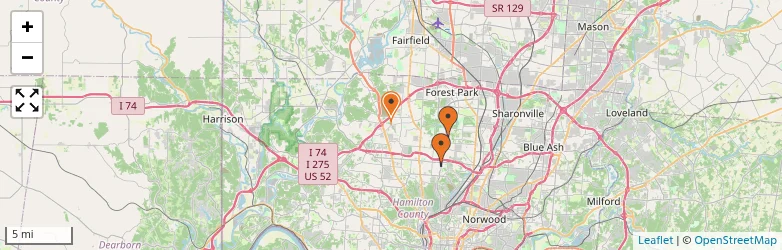 Related schools map