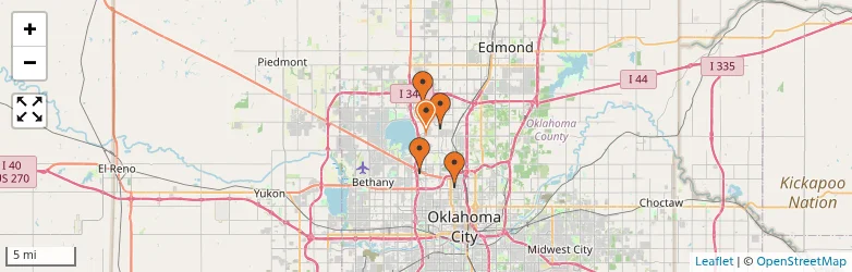 Related schools map
