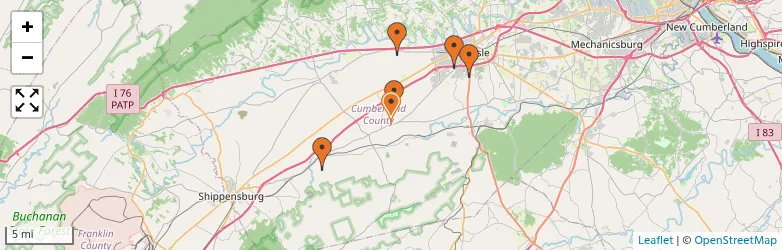 Related schools map