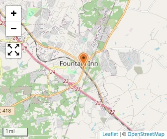 Map of Fountain Inn Christian School