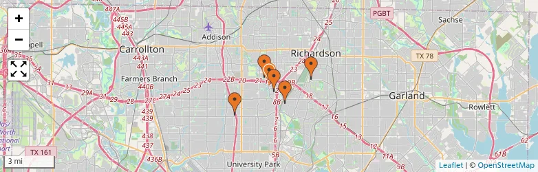 Related schools map