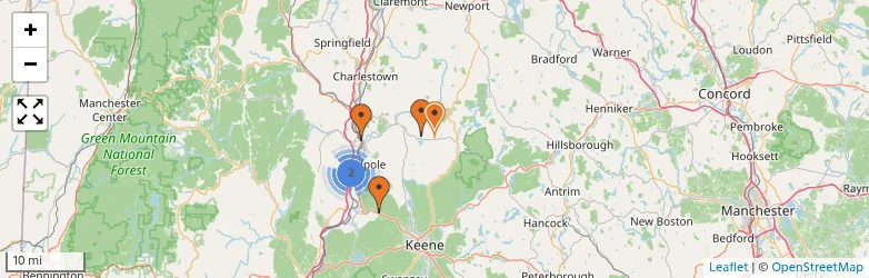 Related schools map