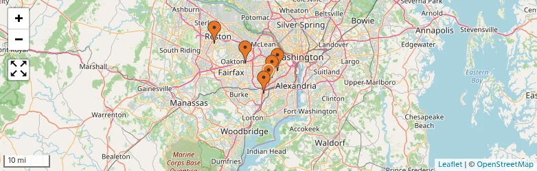 Related schools map
