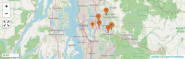 Related schools map