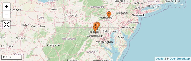 Related schools map