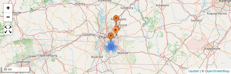 Related schools map