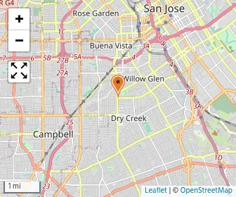 Map of Willow Glen Academy