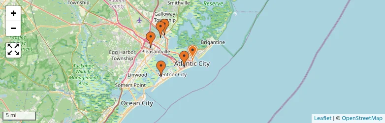 Related schools map