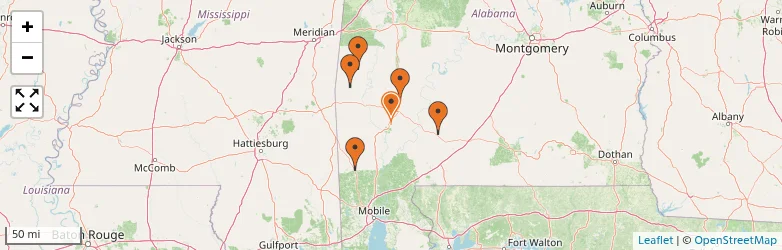 Related schools map