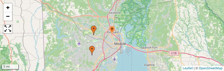 Related schools map
