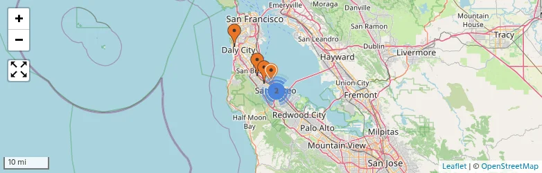 Related schools map