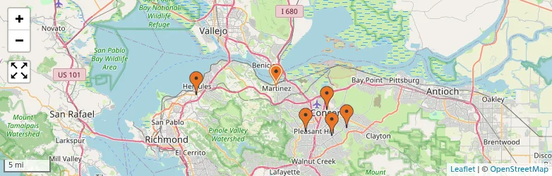 Related schools map