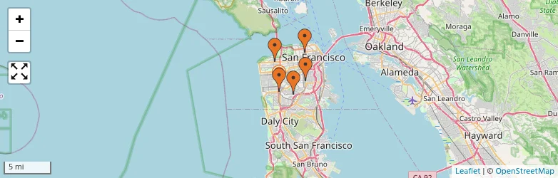 Related schools map