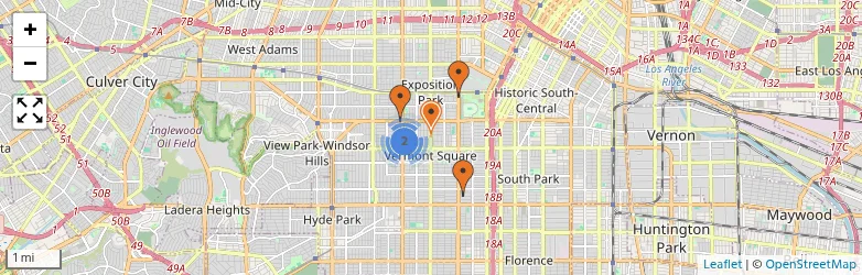 Related schools map