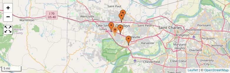 Related schools map