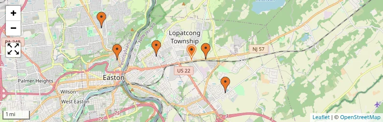 Related schools map