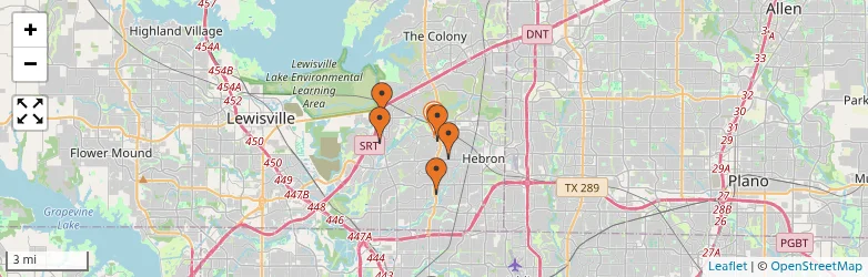 Related schools map