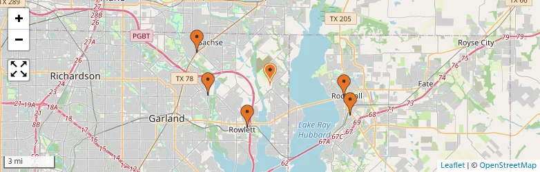 Related schools map
