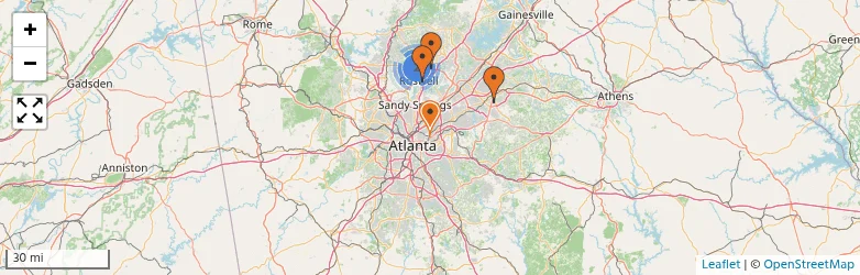Related schools map