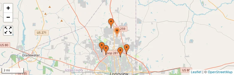 Related schools map
