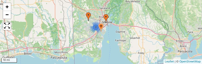 Related schools map