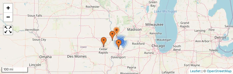 Related schools map