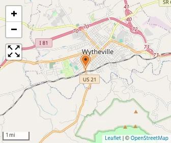 Map of Minnick School - Wytheville Campus
