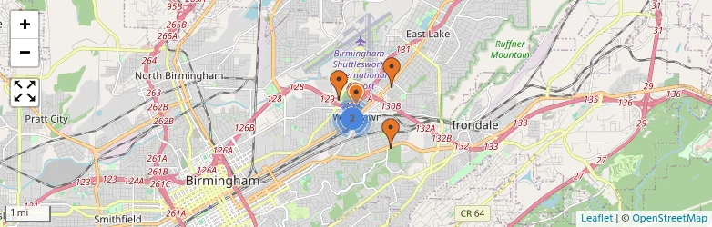 Related schools map