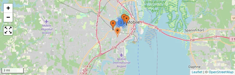 Related schools map