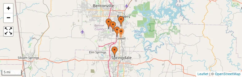 Related schools map