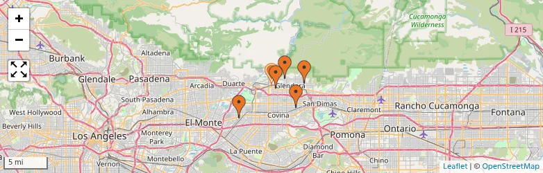 Related schools map