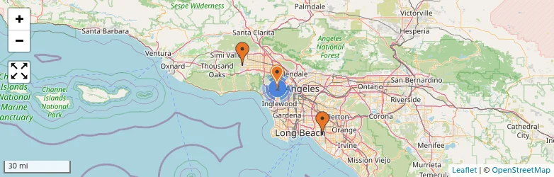 Related schools map