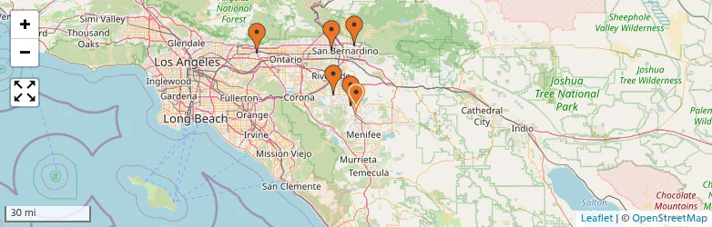 Related schools map