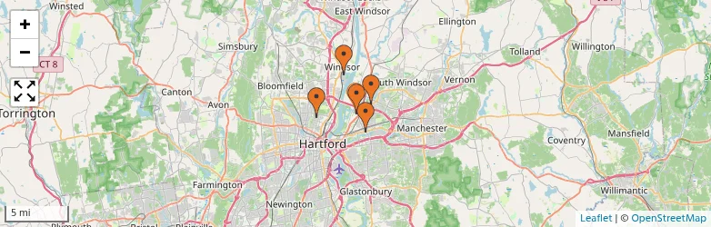 Related schools map