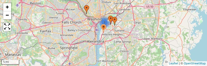 Related schools map